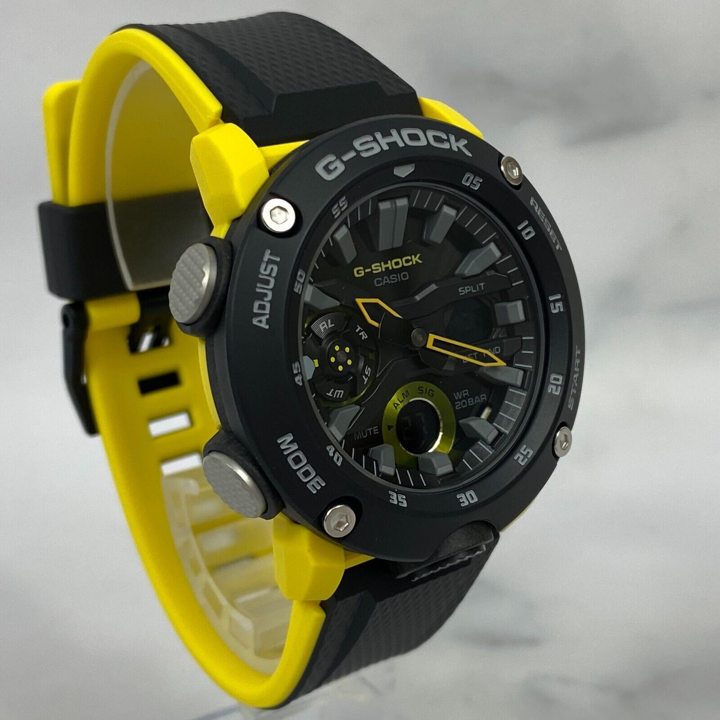 CASIO G-Shock GA-2000-1A9JF Carbon Core Guard Yellow Black 200M Mens Watch New