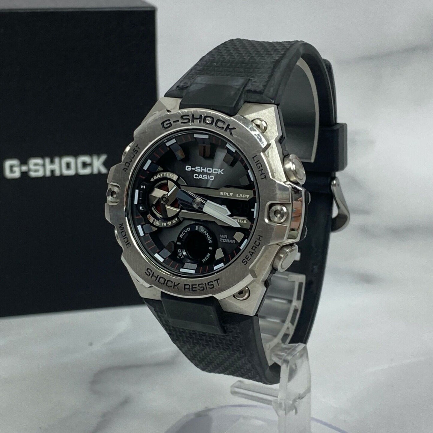 CASIO G-Shock G-Steel GST-B400-1A Bluetooth Solar Mens Watch With Box Excellent