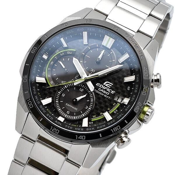 CASIO EDIFICE EQW-A2000DB-1AJF Black Carbon Sport Radio Solar Mens Watch New