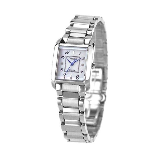 CITIZEN L EW5600-87D Square Shell Dial Eco-Drive Solar Womens Watch New Japan