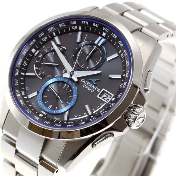 CASIO OCEANUS CLASSIC OCW-T2600-1AJF Titanium Analog Solar Mens Watch New Japan