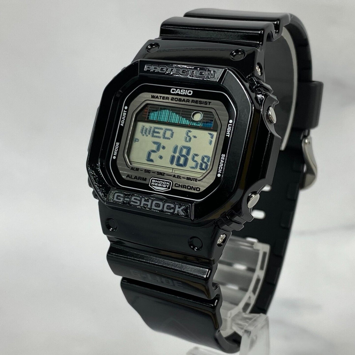 CASIO G-Shock G-LIDE GLX-5600-1JF 5600 Black EL 200M Digital Mens Watch New