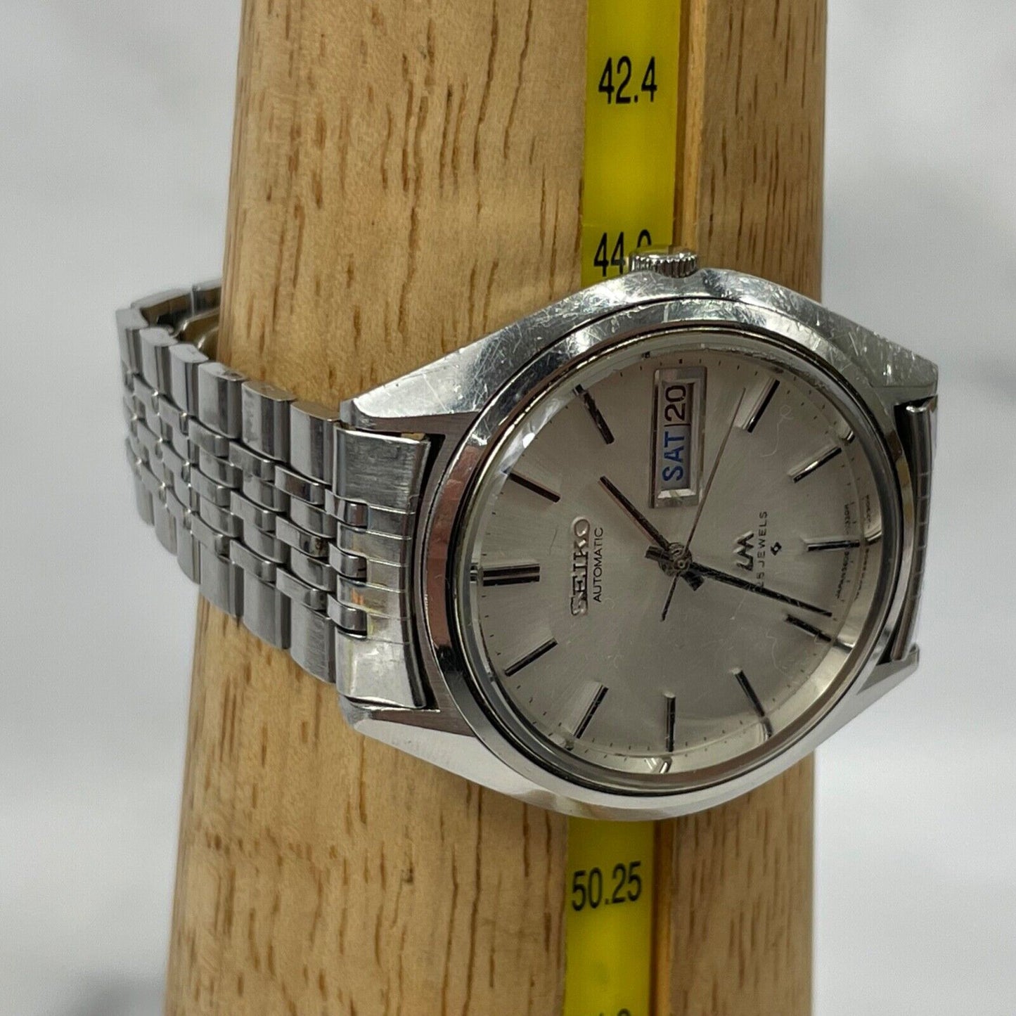 SEIKO LORDMATIC 5606-7191 Day/Date 25J Automatic Mens Watch Vintage Excellent