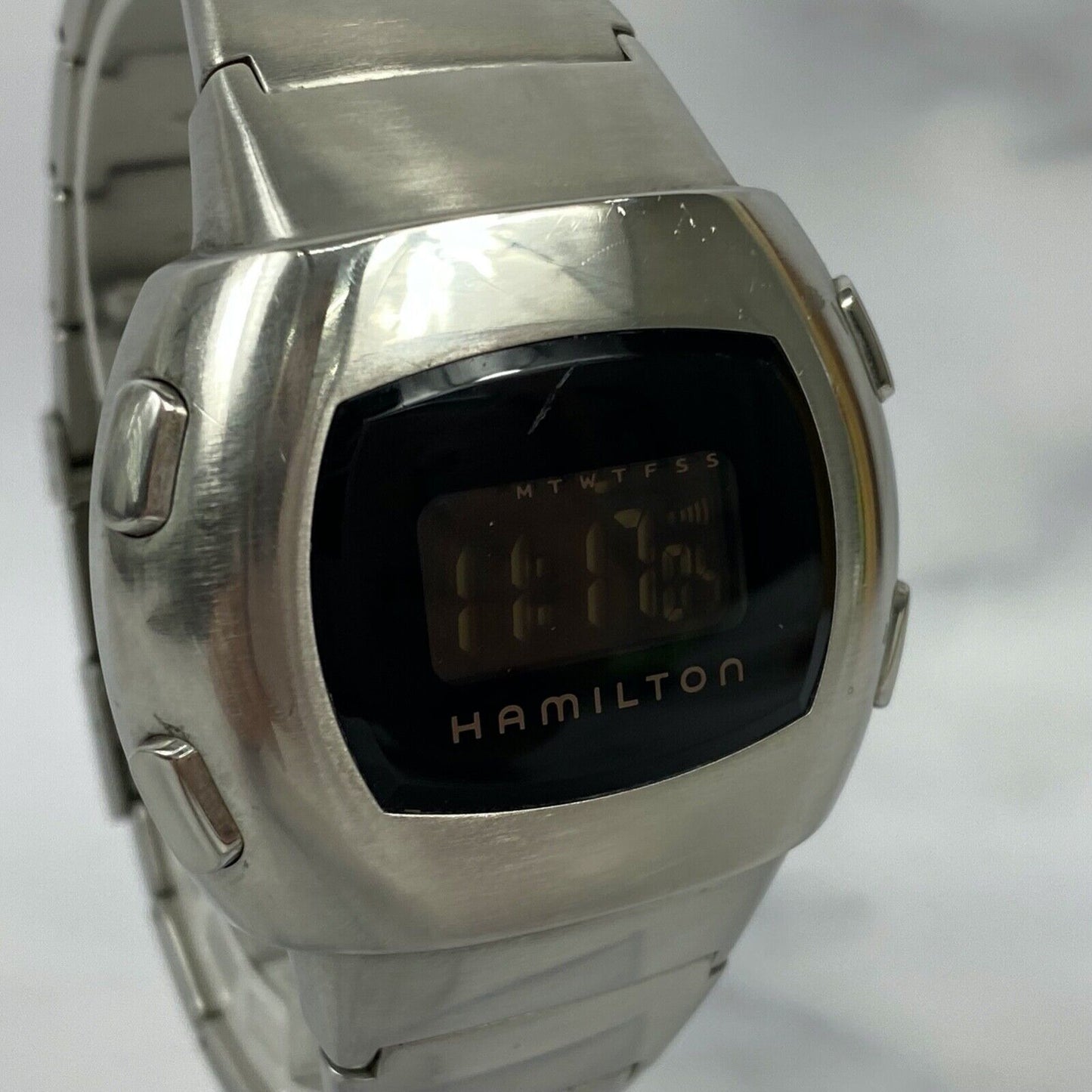 HAMILTON 50thAnniversary PSR Pulsar H524140 Digital Mens Watch Vintage Excellent