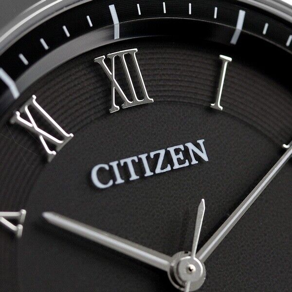 CITIZEN EXCEED AR4000-63E Black Titanium Eco-Drive Solar Mens Watch New Japan