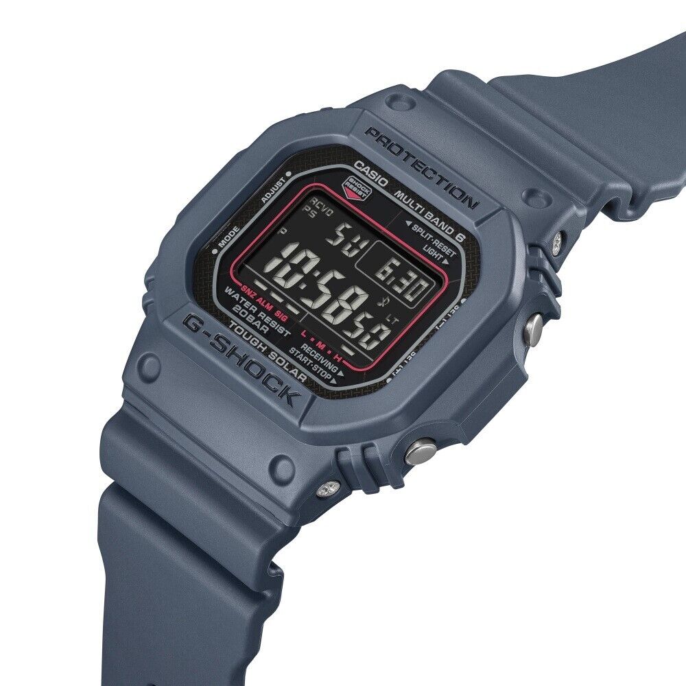 CASIO G-Shock GW-M5610U-2JF Black Navy Blue Solar Radio Digital Mens Watch New