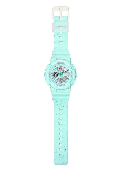 CASIO BABY-G BA-110PI-2AJF Blue Ice Cream Pastel Analog Digital Womens Watch New