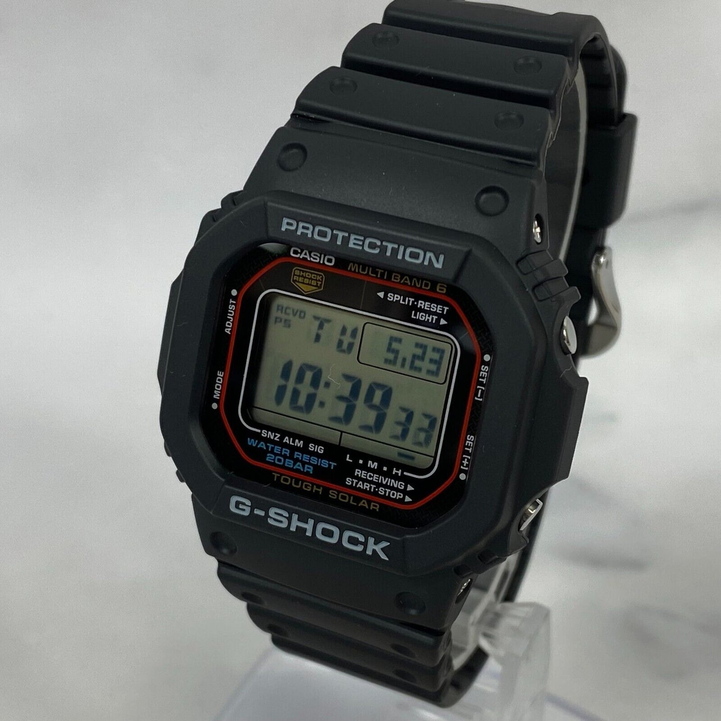 CASIO G-Shock GW-M5610U-1JF DW-5600 Solar Radio 200M Red Digital Mens Watch New