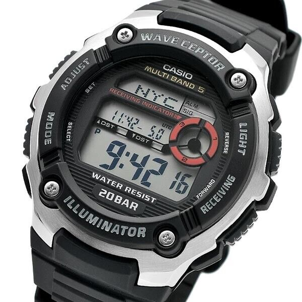 CASIO Wave Scepter WV-200R-1AJF Multi Band 5 Digital Quartz Mens Watch New Japan