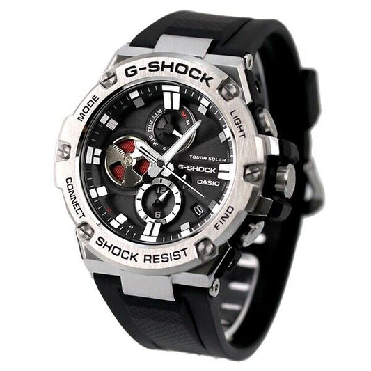 CASIO G-SHOCK G-STEEL GST-B100-1AJF Analog Bluetooth Solar Mens Watch New in Box