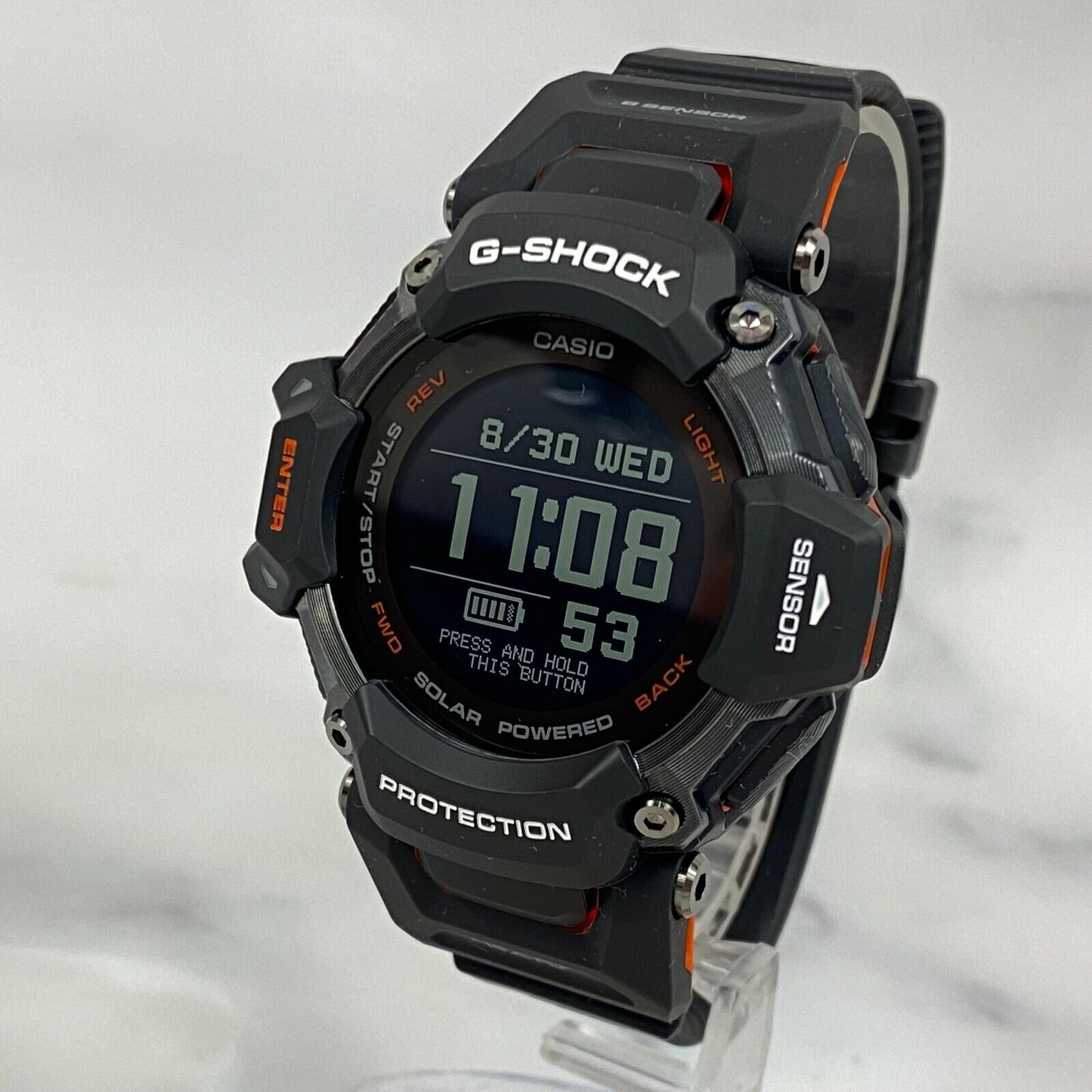 CASIO G-Shock GBD-H2000-1AJR G-SQUAD Sport GPS Bluetooth Digital Mens Watch New