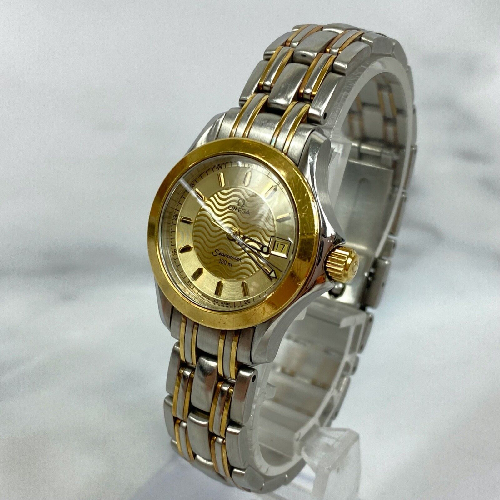 OMEGA Seamaster 120m 2311.11 Swiss Date Gold Quartz Mens