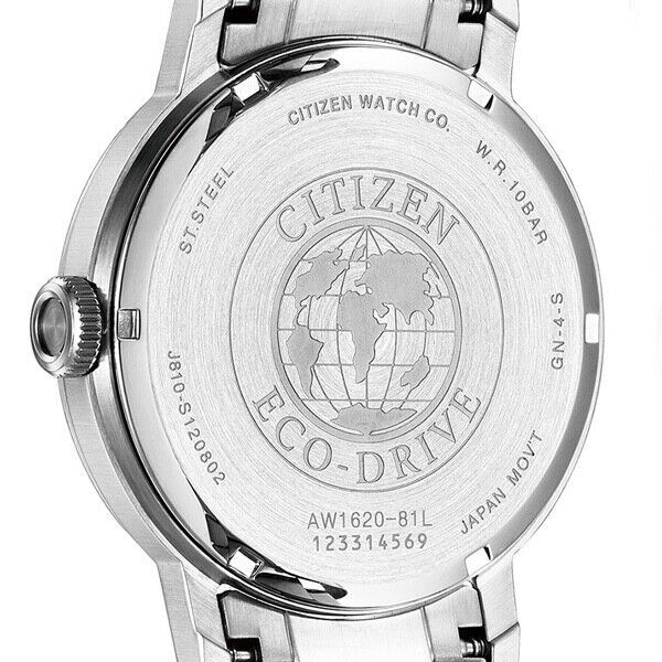 CITIZEN RECORD LABEL AW1620-81E Date Analog Eco-Drive Solar Mens Watch New Japan