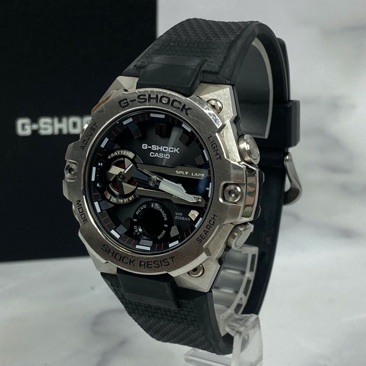 CASIO G-Shock G-Steel GST-B400-1A Bluetooth Solar Mens Watch With Box Excellent