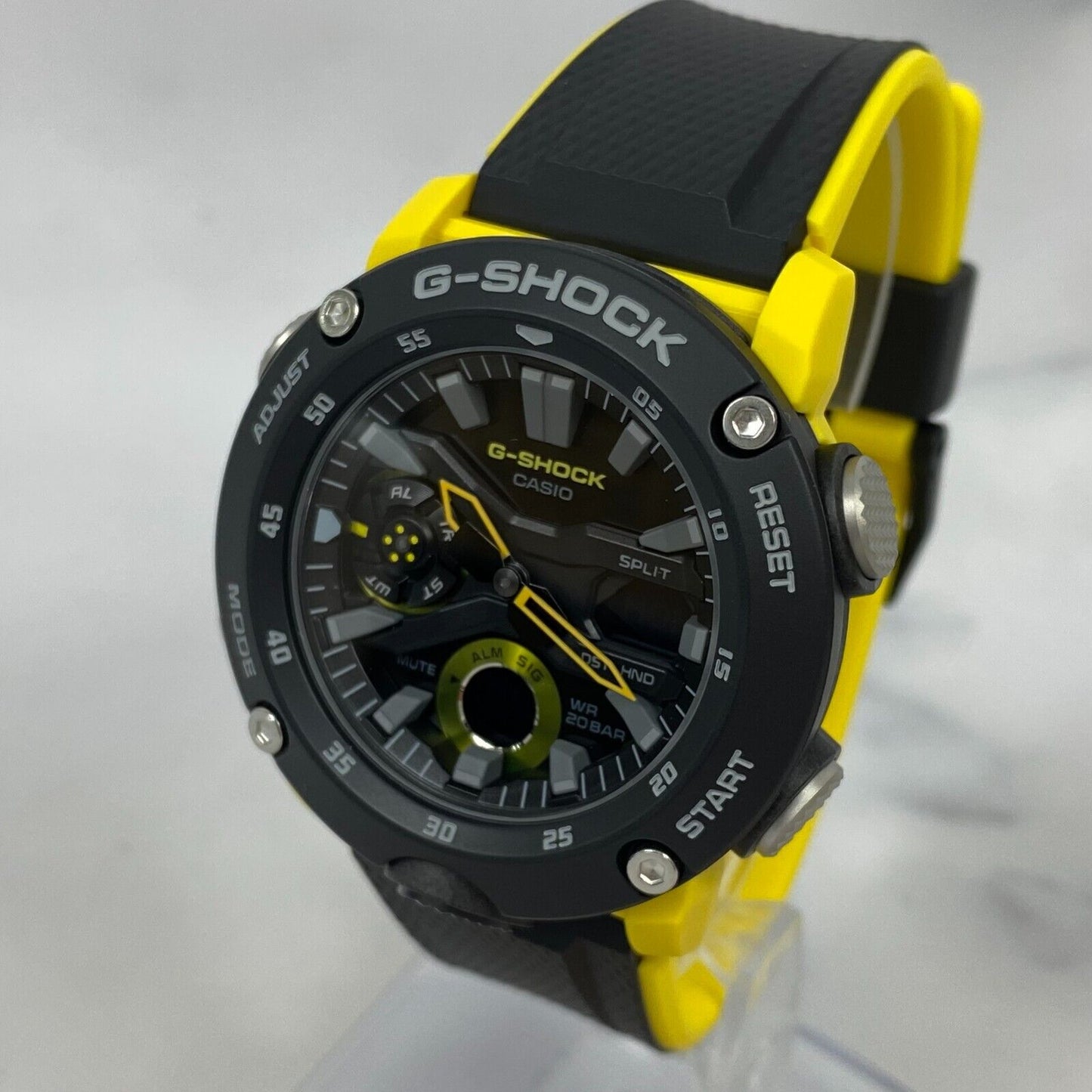 CASIO G-Shock GA-2000-1A9JF Carbon Core Guard Yellow Black 200M Mens Watch New