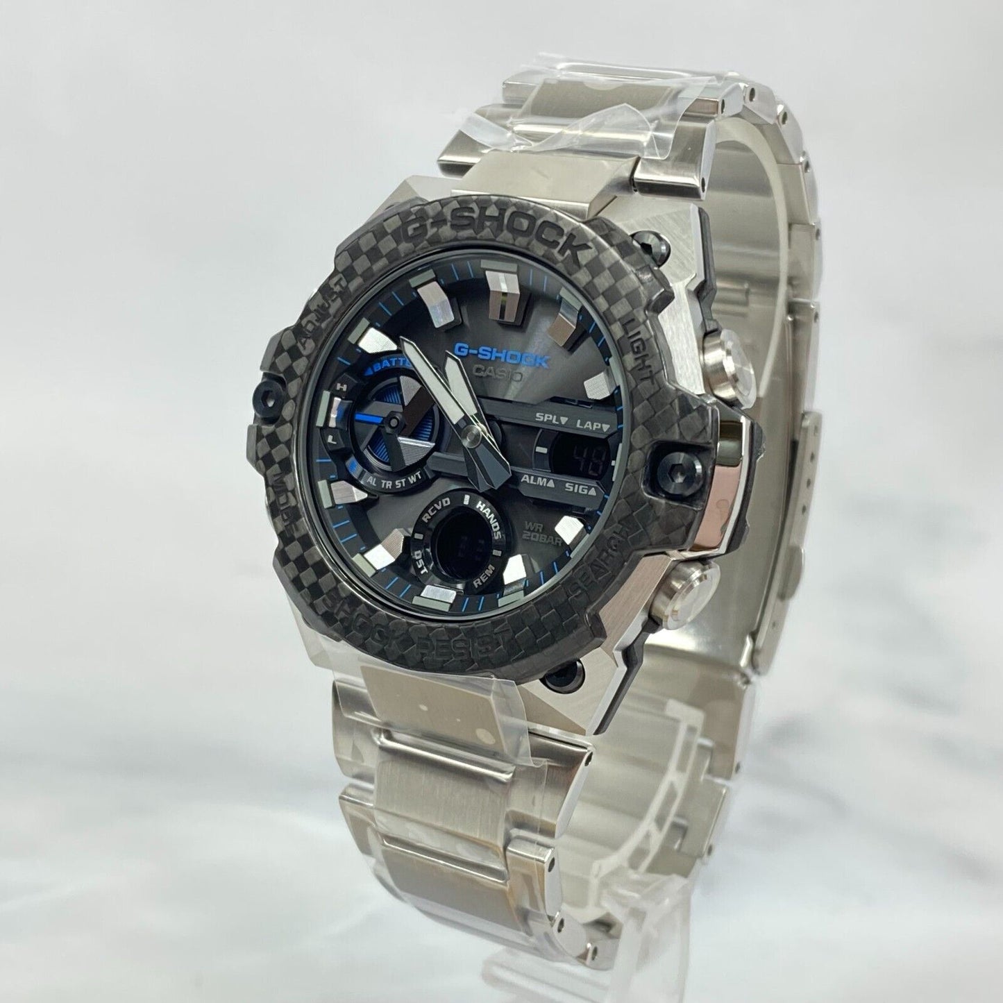 CASIO G-Shock GST-B400XD-1A2JF G-STEEL Carbon Bezel Bluetooth Solar Watch New