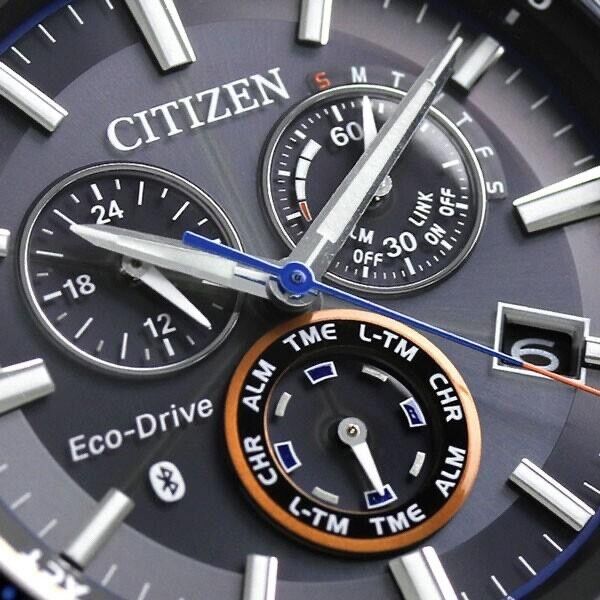 CITIZEN BZ1035-09E Titanium Bluetooth Eco-Drive Solar Mens Watch New Japan