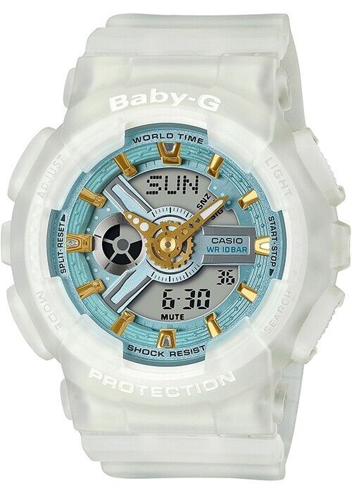 CASIO BABY-G BA-110SC-7AJF Sea Glass Colors Analog Digital Womens Watch New