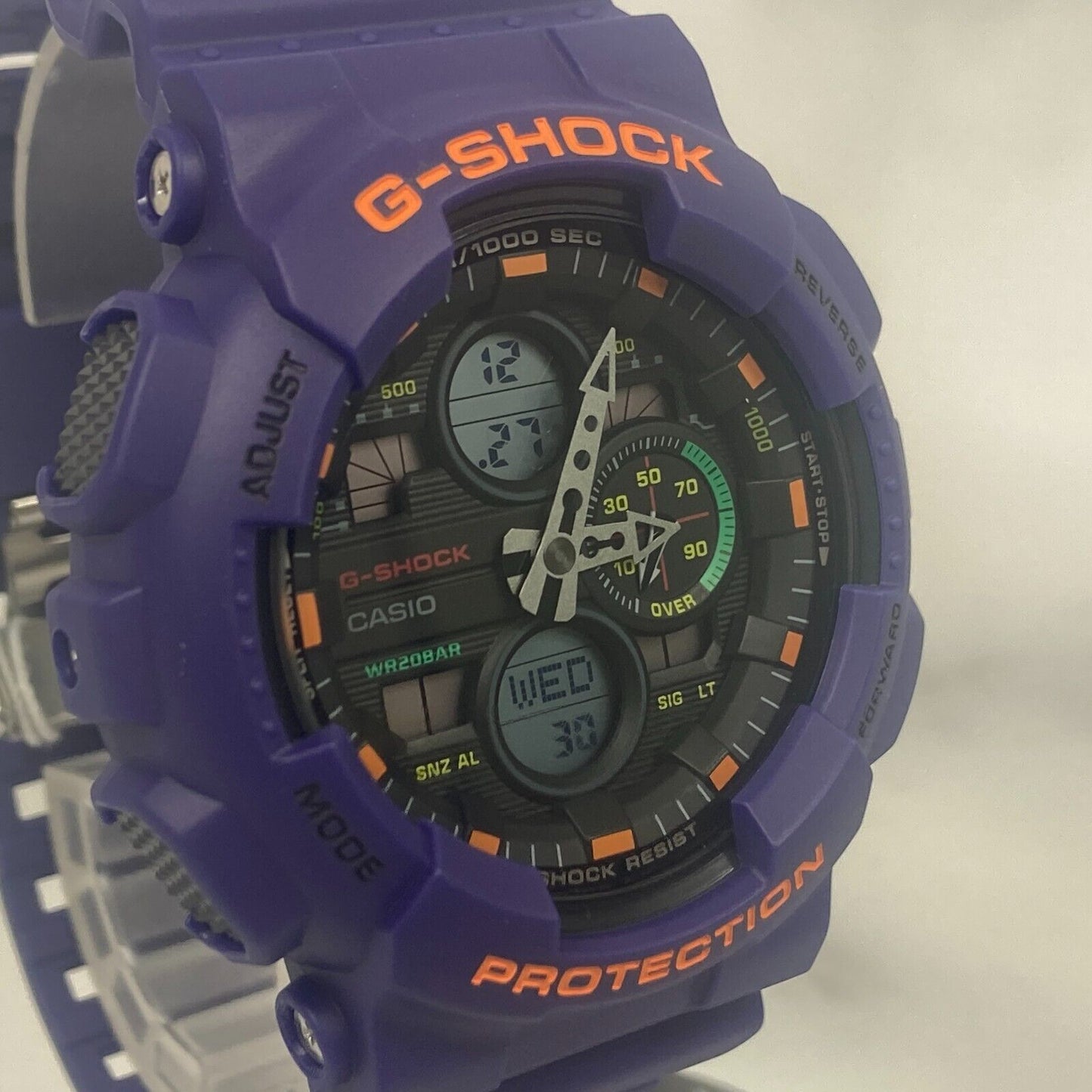 CASIO G-SHOCK GA-140-6A Purple Analog Digital Quartz Mens Watch New Japan