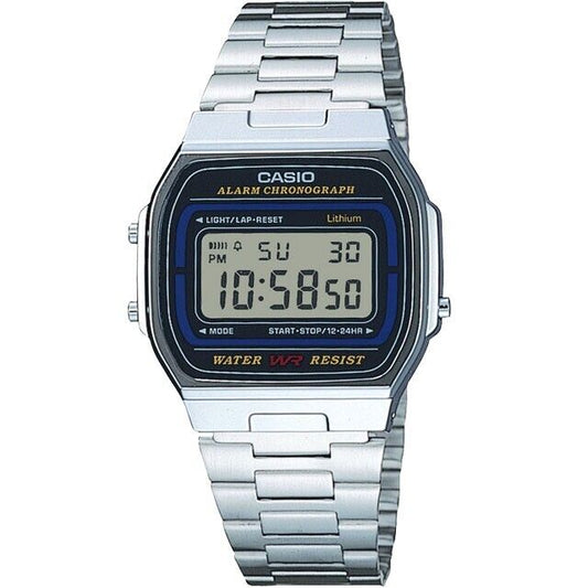 CASIO Collection Standard A164WA-1QJH A164WA-1 Digital Silver Mens Watch New