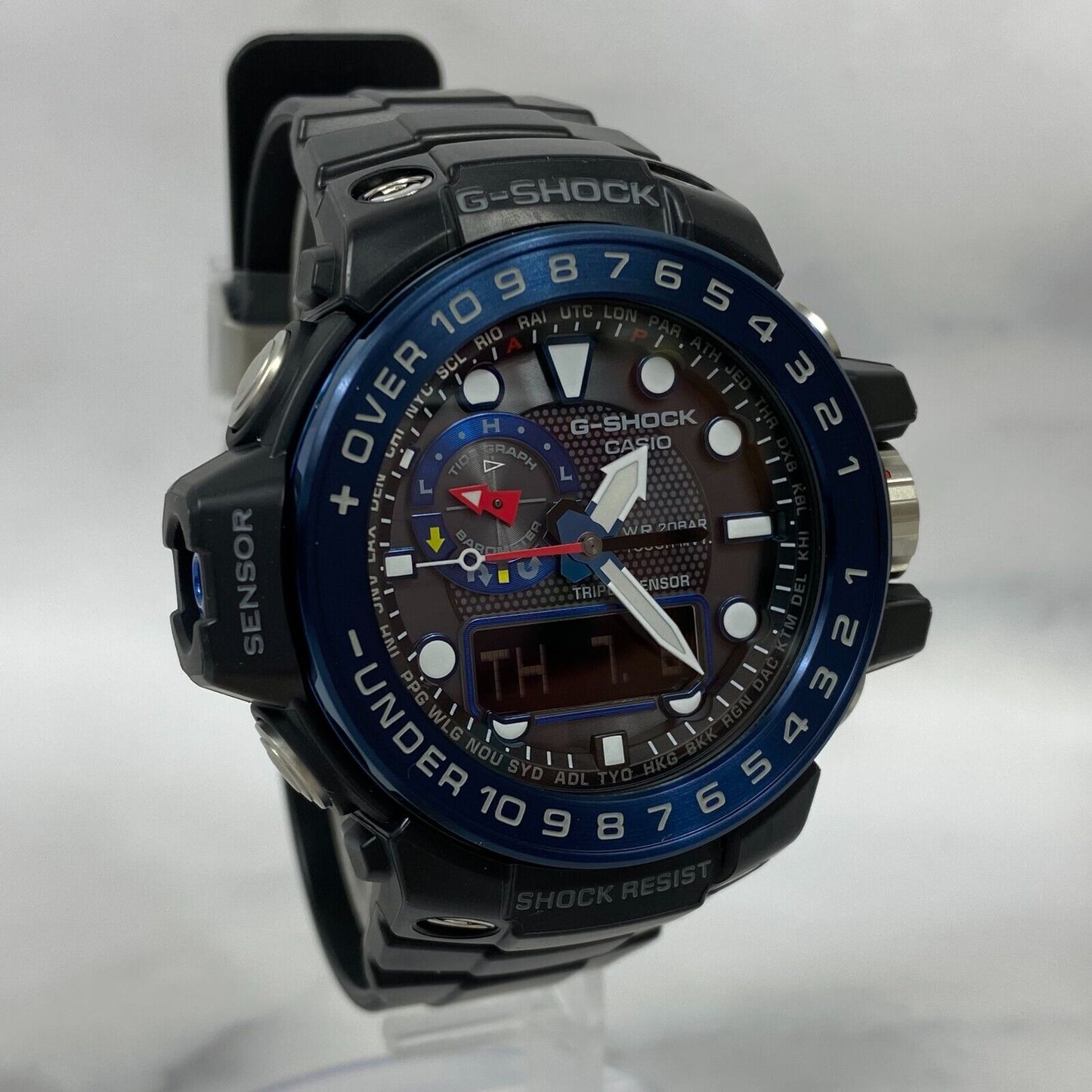 CASIO G-Shock GULFMASTER GWN-1000B-1BJF Blue Black Radio Solar Mens Watch New