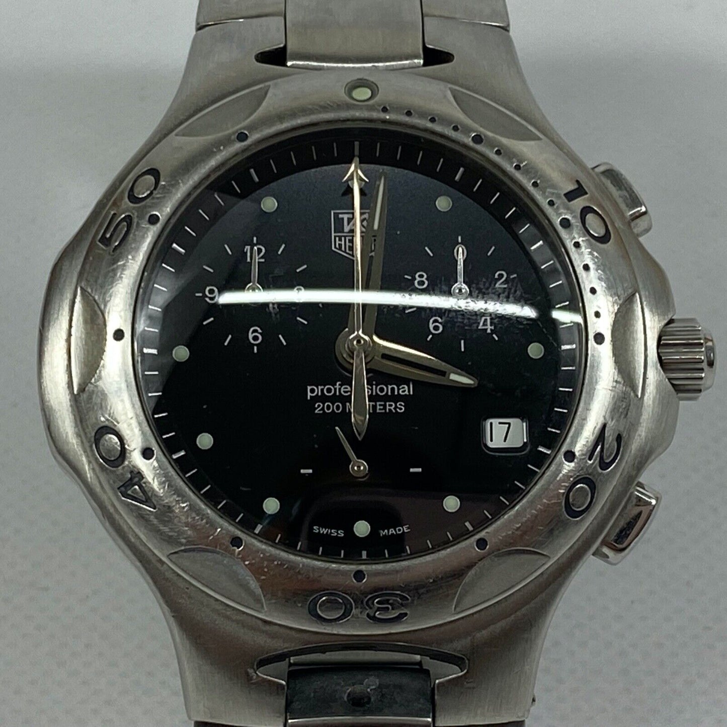 TAG HEUER CL1110-0 Kirium Professional 200m Swiss Mens Watch Vintage Excellent