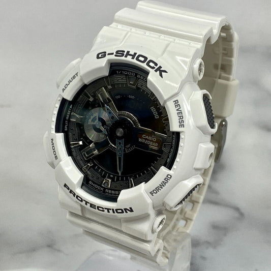 CASIO G-Shock GA-110GW-7AJF White Black Quartz Analog Digital Mens Watch New