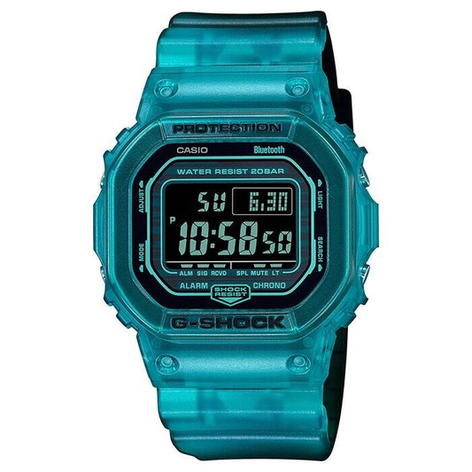 CASIO G-SHOCK DW-B5600G-2JF Blue Skelton Bluetooth Quartz Mens Watch New Japan