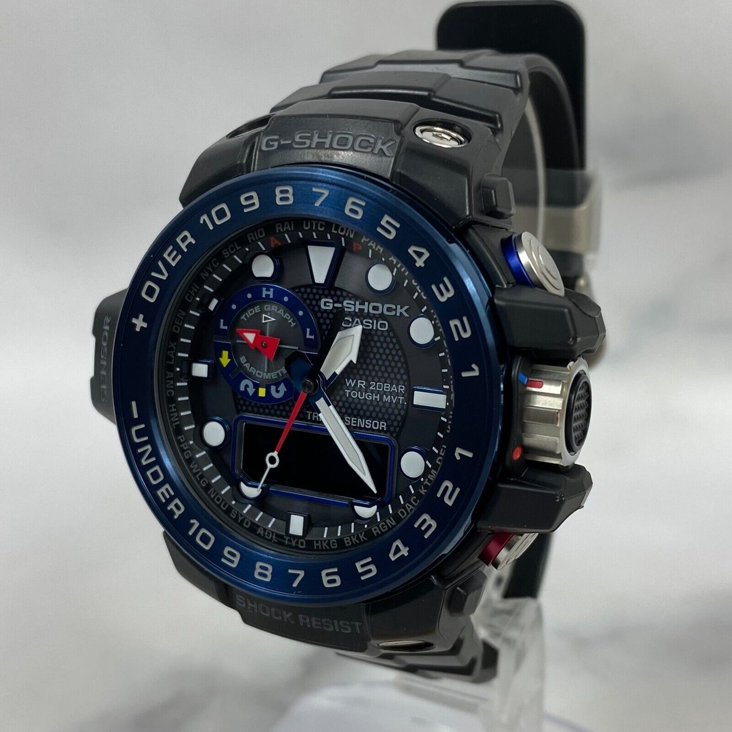 CASIO G-Shock GULFMASTER GWN-1000B-1BJF Blue Black Radio Solar Mens Watch New