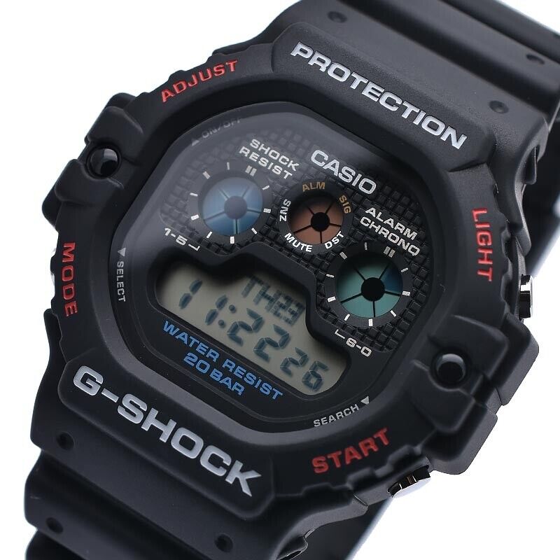 CASIO G-SHOCK DW-5900-1JF WR20 Day/Date Digital Quartz Mens Watch New Japan