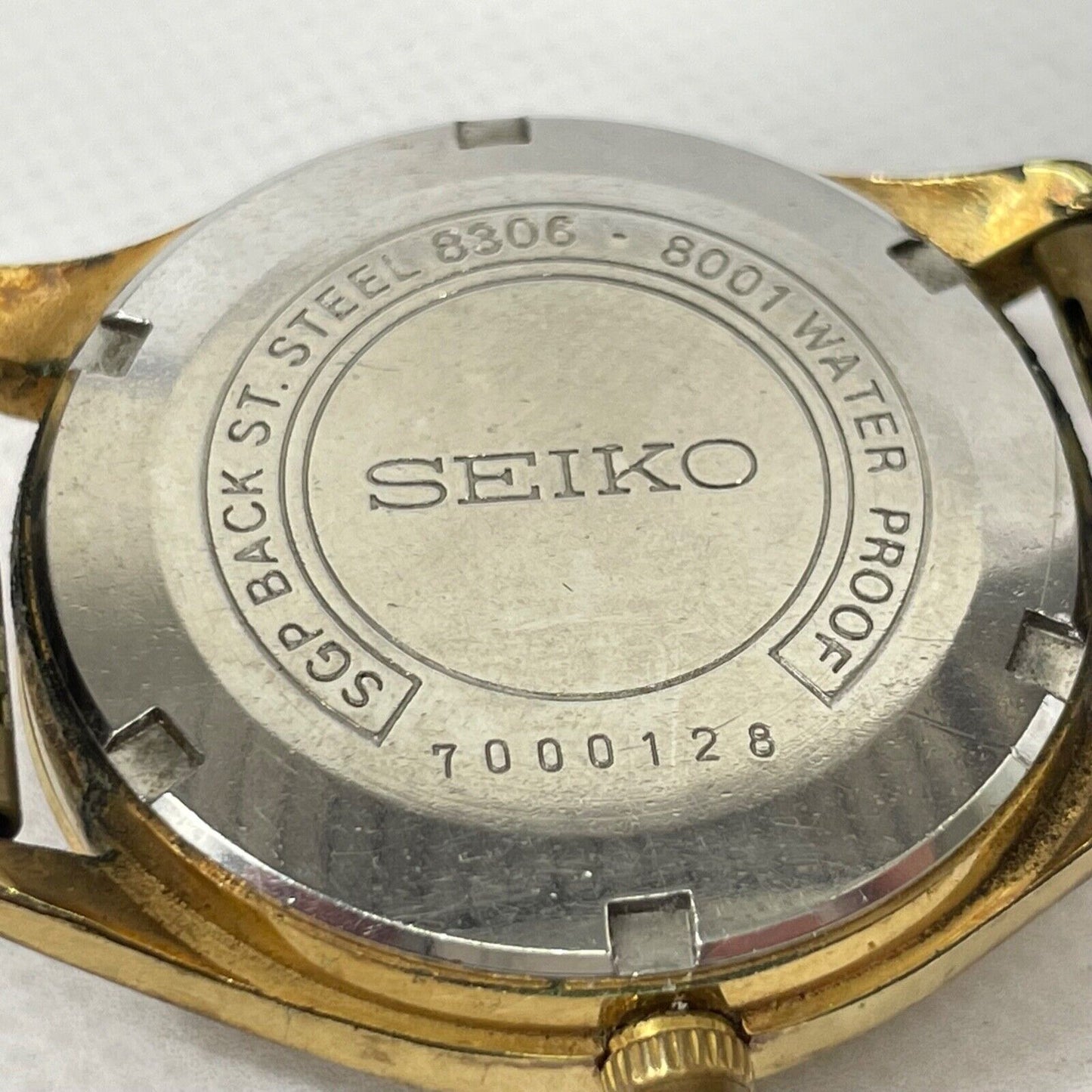 SEIKO BUSINESS A DiaShock 8306-8001 30J Automatic Mens Watch Vintage Excellent