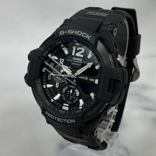 CASIO G-Shock GRAVITYMASTER GA-1100-1AJF GA-1100 Black 200M Mens Watch New