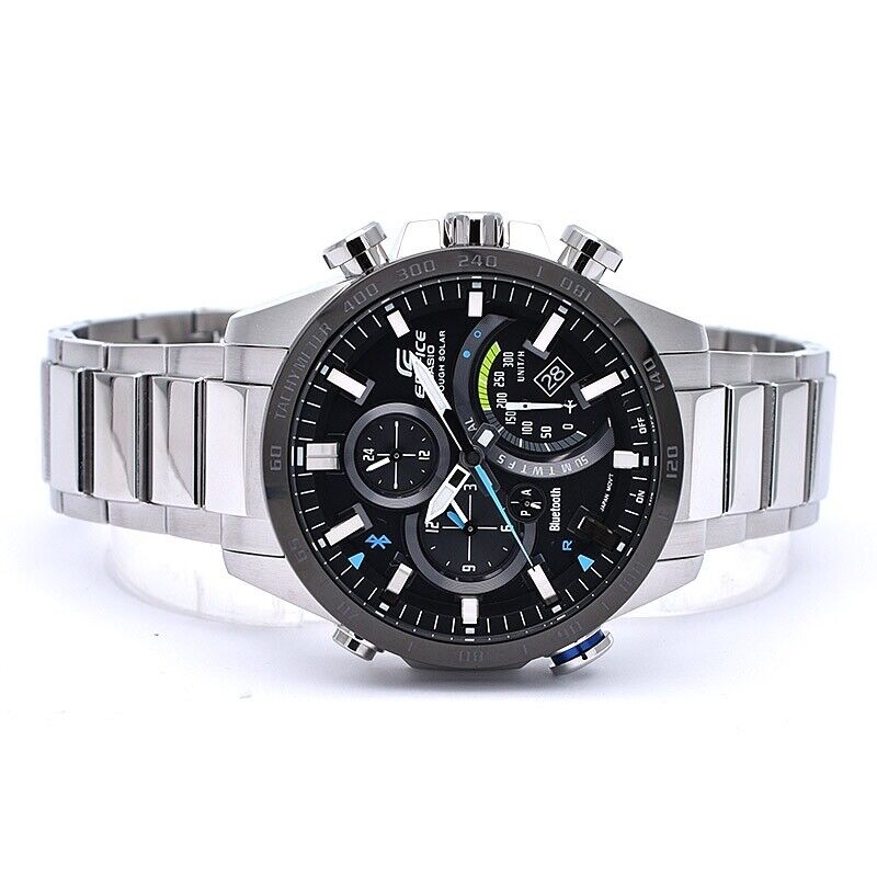 CASIO EDIFICE EQB-501XDB-1AJF Bluetooth Tachymeter Solar Mens Watch New Japan