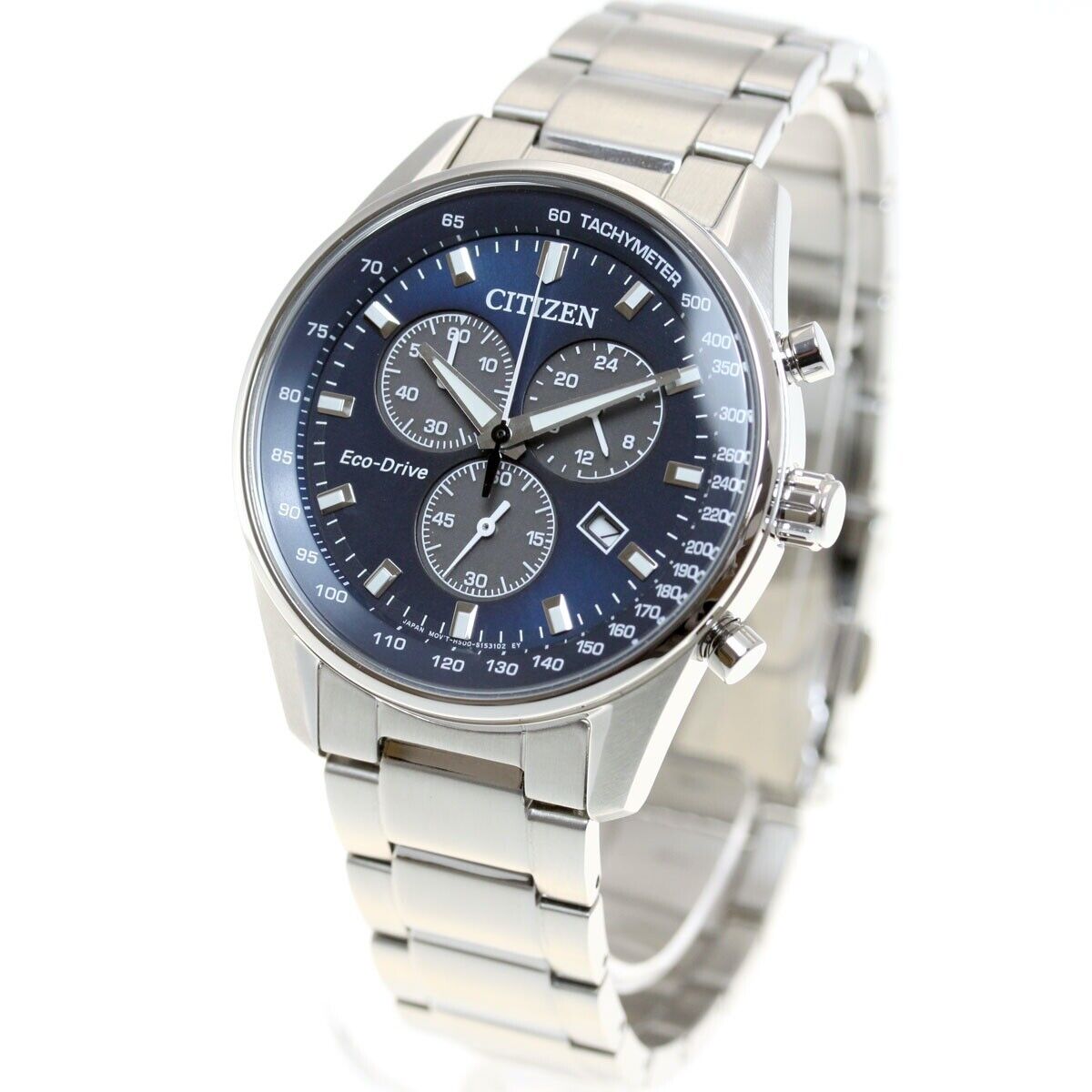 CITIZEN Collection AT2390-58L Tachymeter Eco-Drive Solar Mens Watch New Japan