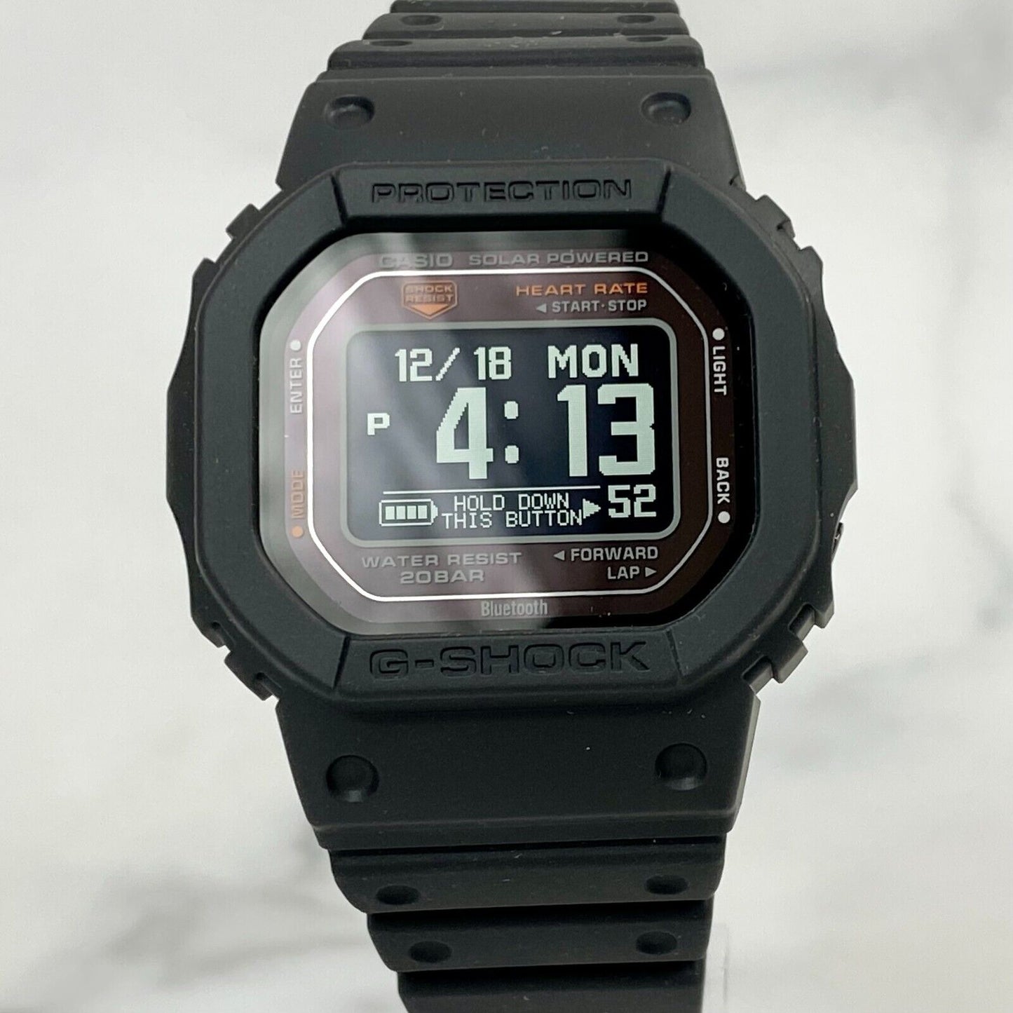 CASIO G-SHOCK DW-H5600-1JR G-SQUAD Bluetooth Digital Solar Mens Watch New Japan