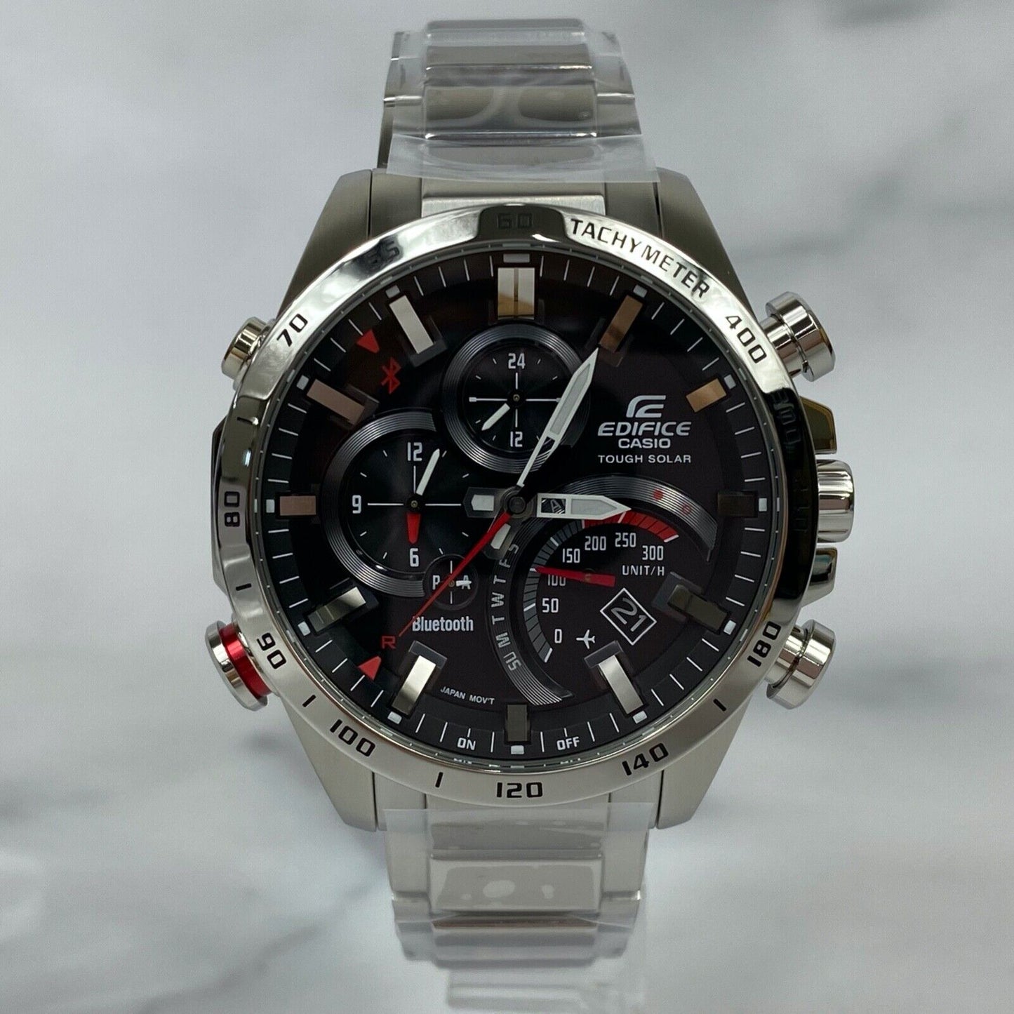 CASIO EDIFICE EQB-501XD-1AJF Smartphone Link Bluetooth Solar Mens Watch Unused