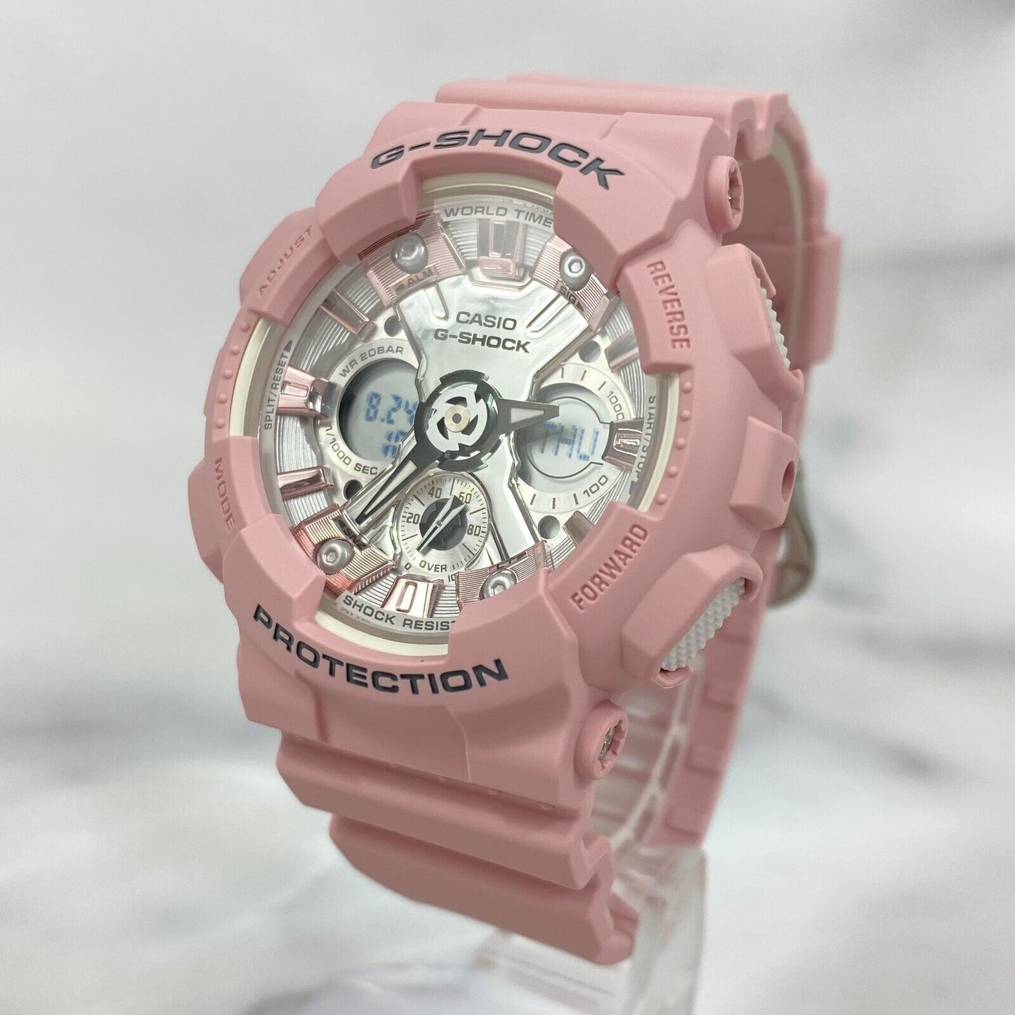 CASIO G-Shock GMA-S120NP-4A Pink Analog Digital Quartz 200M Womens Watch New