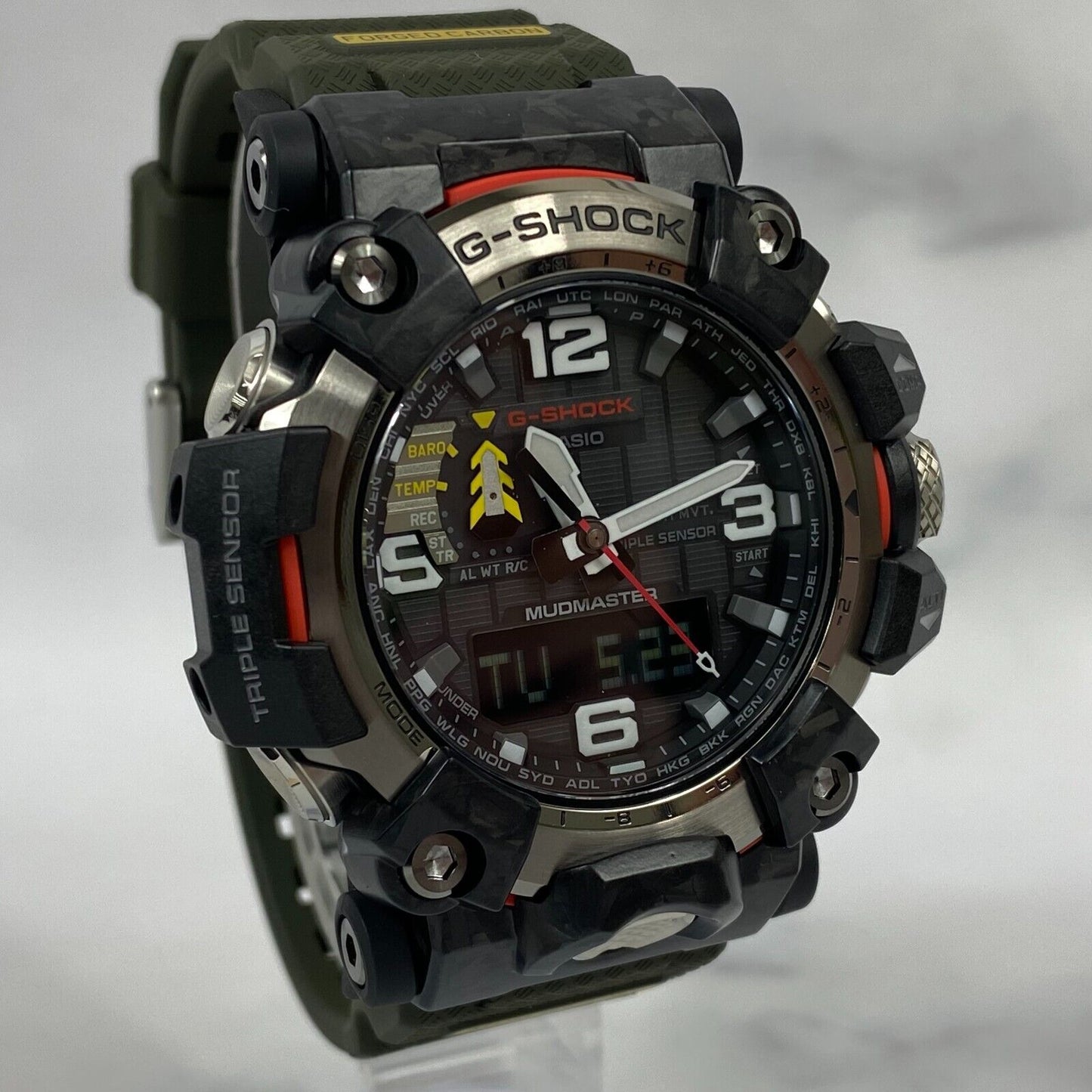 CASIO G-Shock MUDMASTER GWG-2000-1A3JF Black Red Solar Radio Mens Watch New