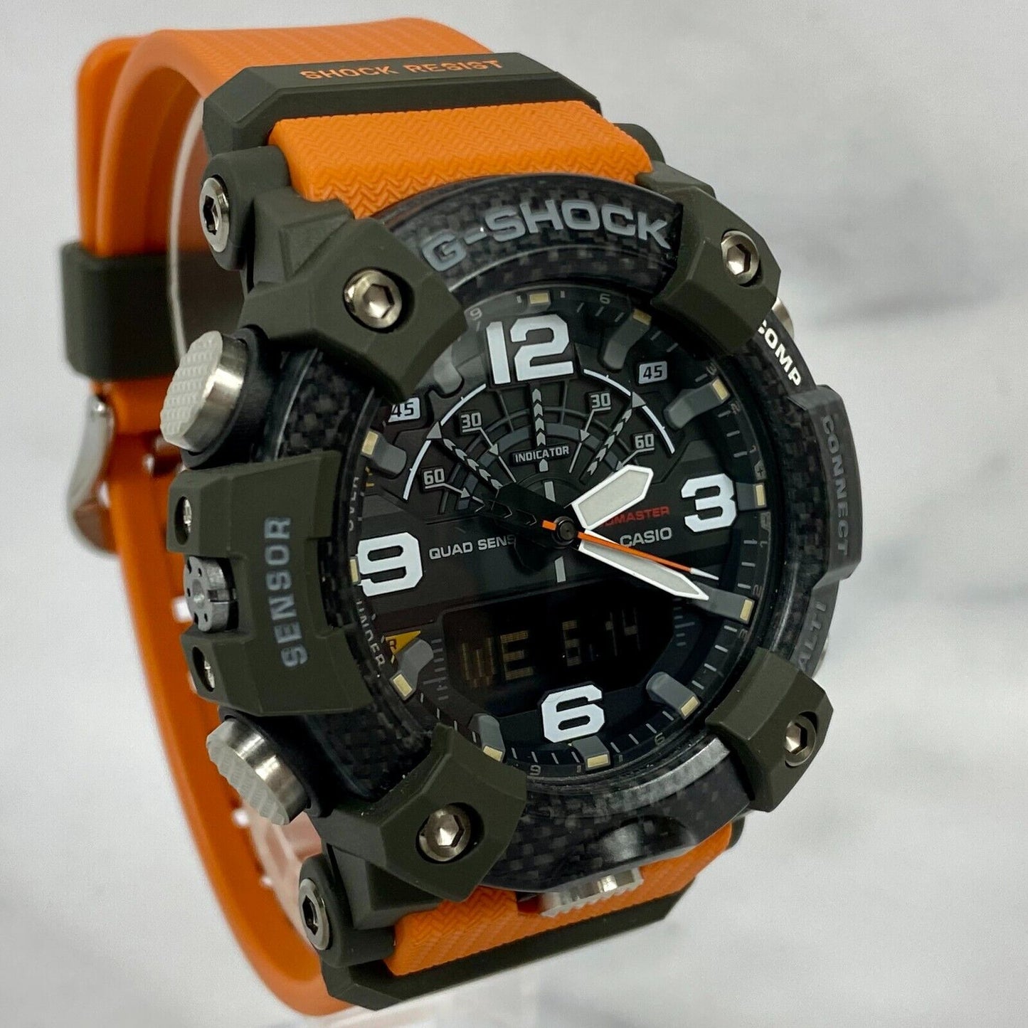 CASIO G-Shock Mudmaster GG-B100-1A9 Quad Sensor Bluetooth Carbon Core Watch New