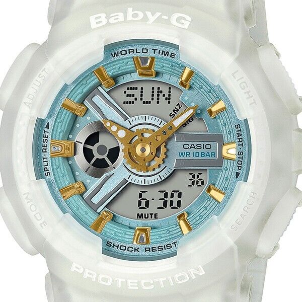 CASIO BABY-G BA-110SC-7AJF Sea Glass Colors Analog Digital Womens Watch New