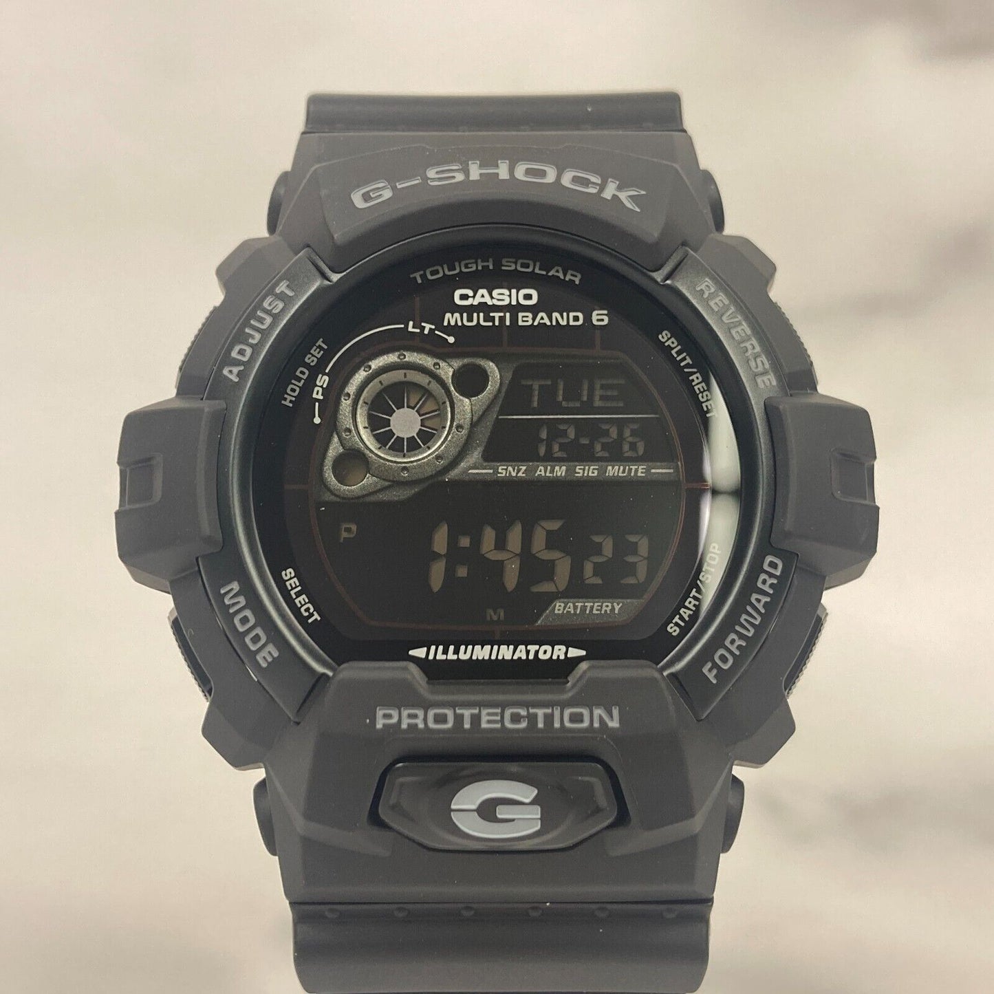 CASIO G-Shock GW-8900A-1JF Tough Solar Solar Radio Digital Black Mens Watch New