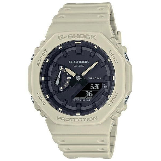 CASIO G-Shock GA-2100-5AJF Beige Black Quartz Analog Digital 21s Mens Watch New