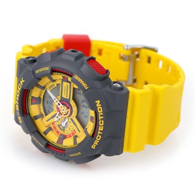 CASIO G-Shock GA-110Y-9A GA-110Y-9ADR Analog Digital Retro Yellow Mens Watch New