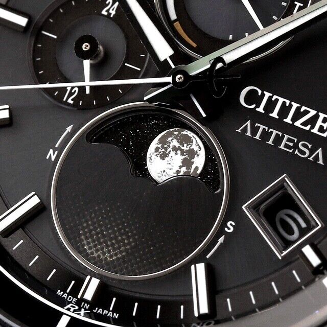 CITIZEN ATTESA BY1006-62E MoonPhase Titanium Eco-Drive Solar MensWatch New Japan