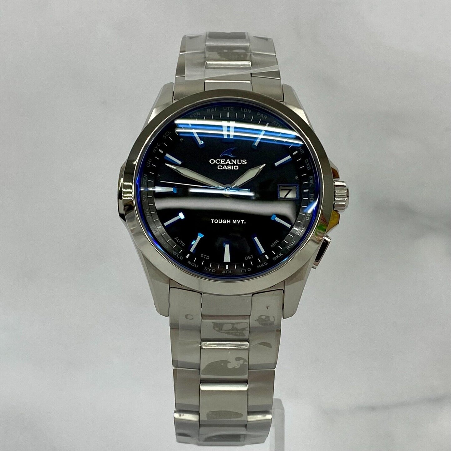 CASIO OCEANUS OCW-S100-1AJF Radio Solar Titanium Date Analog Mens Watch New