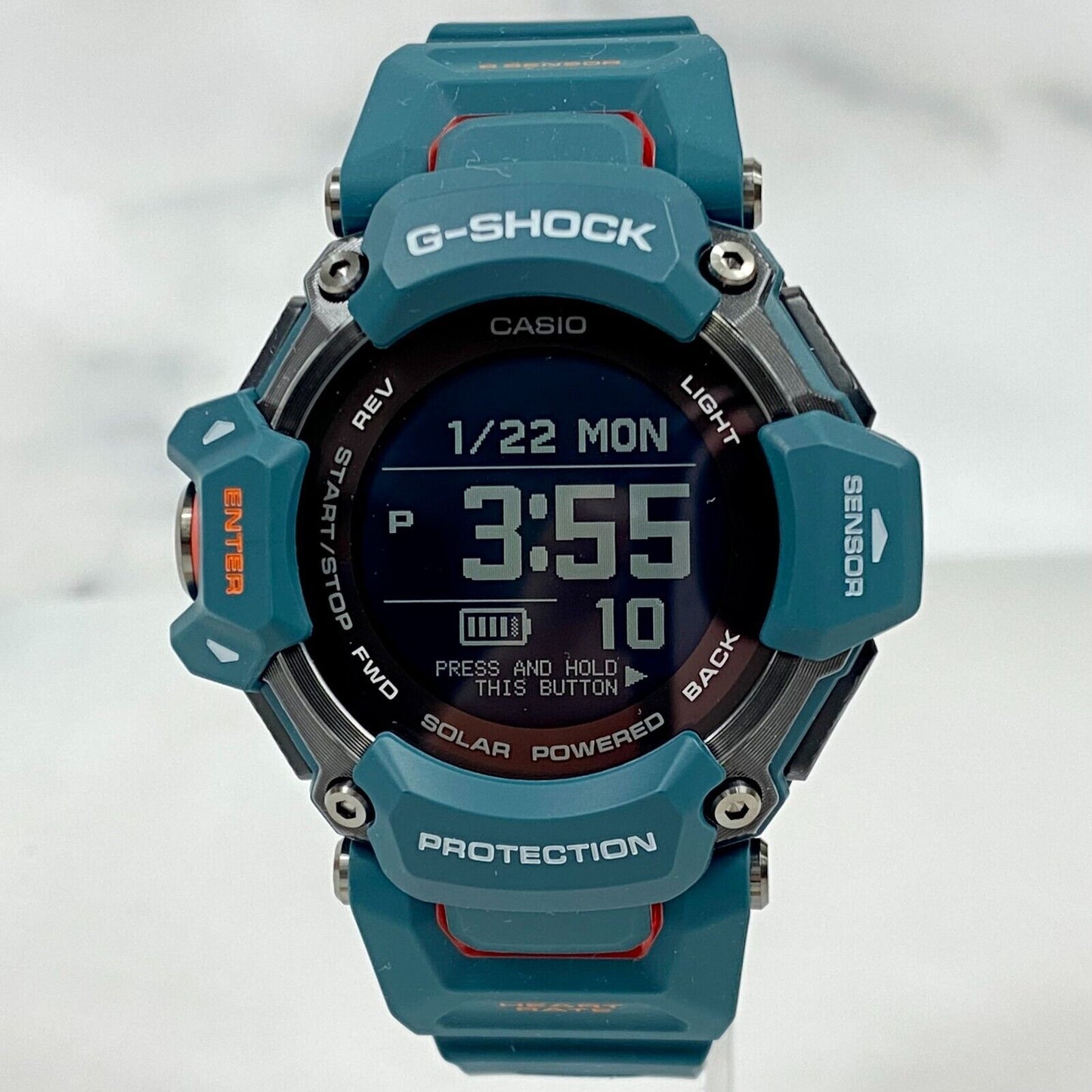 CASIO G-Shock GBD-H2000-2JR G-SQUAD Sport GPS Bluetooth Digital Mens Watch New