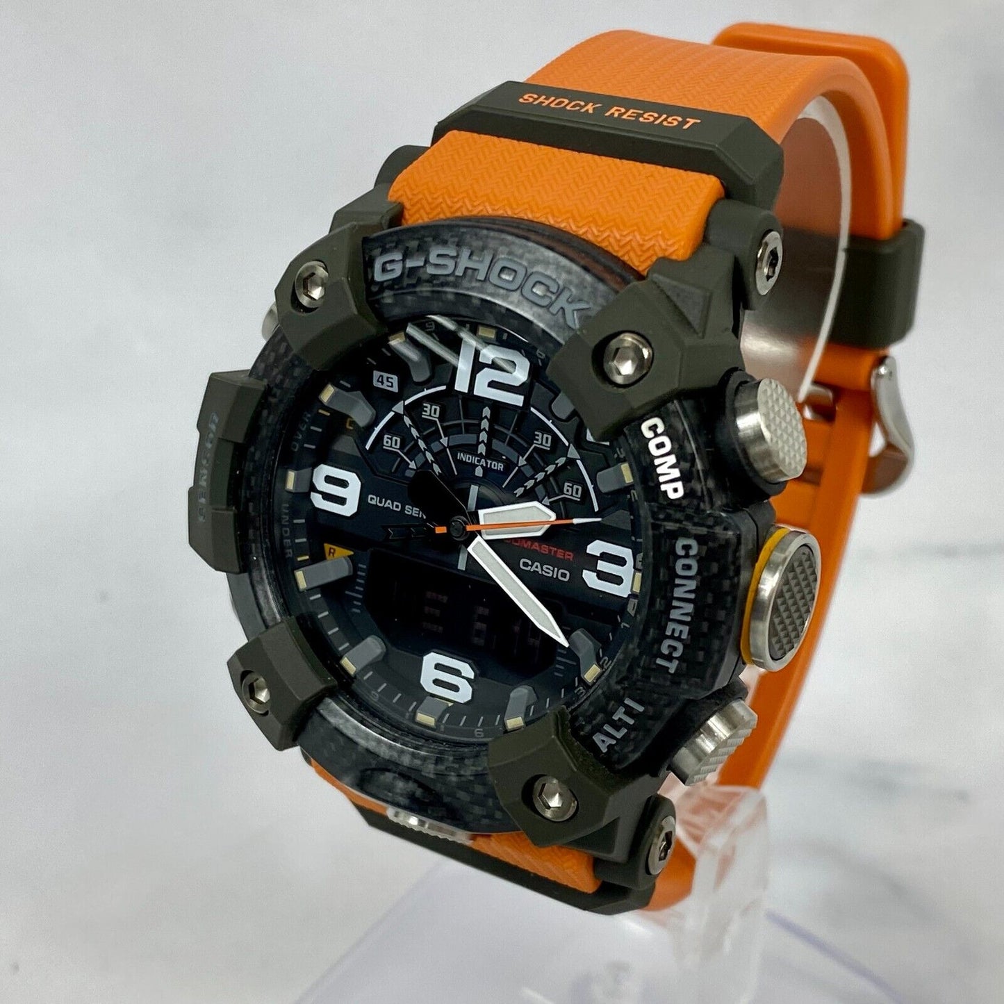 CASIO G-Shock Mudmaster GG-B100-1A9 Quad Sensor Bluetooth Carbon Core Watch New