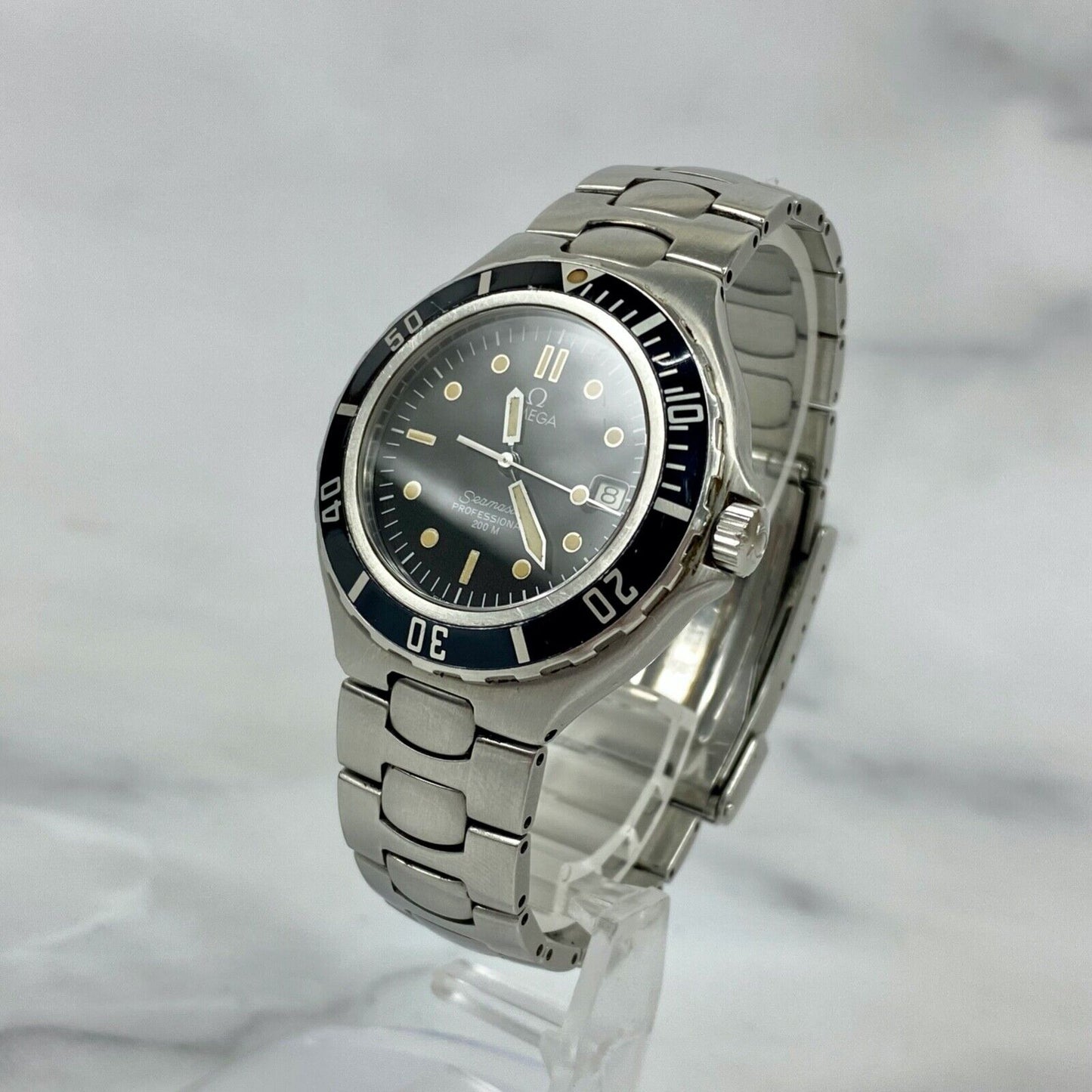 OMEGA Seamaster Professional 2850.50 Date Quartz Mens Watch Vintage Excellent