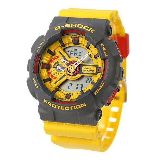 CASIO G-Shock GA-110Y-9A GA-110Y-9ADR Analog Digital Retro Yellow Mens Watch New