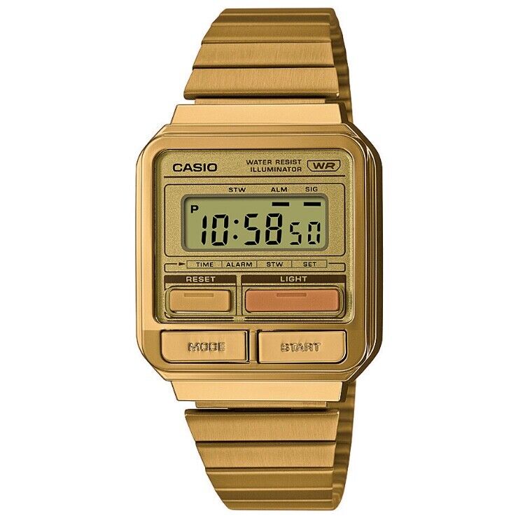 CASIO Standard A120WEG-9AJF Gold Retro Digital Quartz Mens Watch New Japan